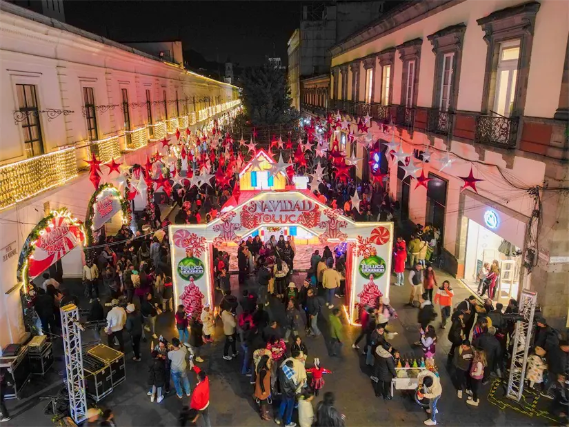 Fin de semana navideño en Toluca. Foto: Cortesía