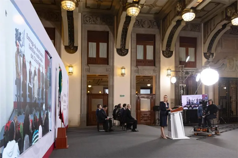 Sheinbaum encabezó el evento de manera remota. Foto: Cortesía