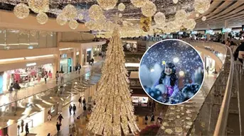 Vive la Navidad en CDMX con nieve artificial y actividades festivas en plaza Antara