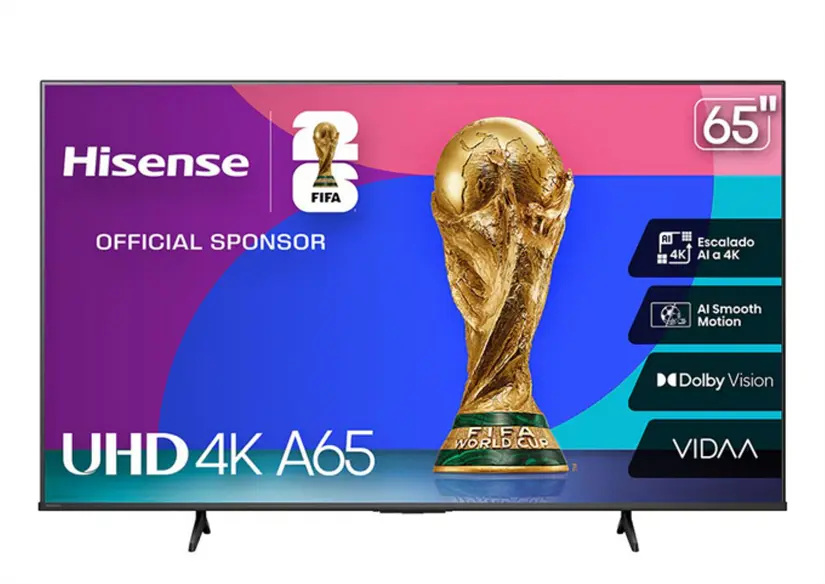 Pantalla smart TV Hisense de 65 pulgadas en rebaja en la Venta Nocturna de Liverpool. Foto: Cortesía