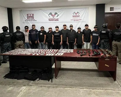 Golpe al crimen en Chiapas: fuerzas federales detienen a 12 personas y decomisan armas y drogas