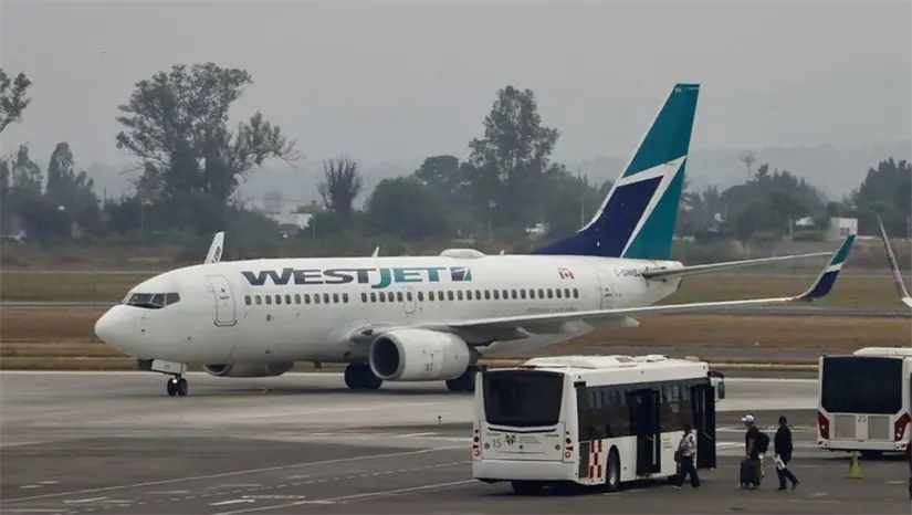 Arranca el vuelo Guadalajara-Calgary. Foto: Cortesía