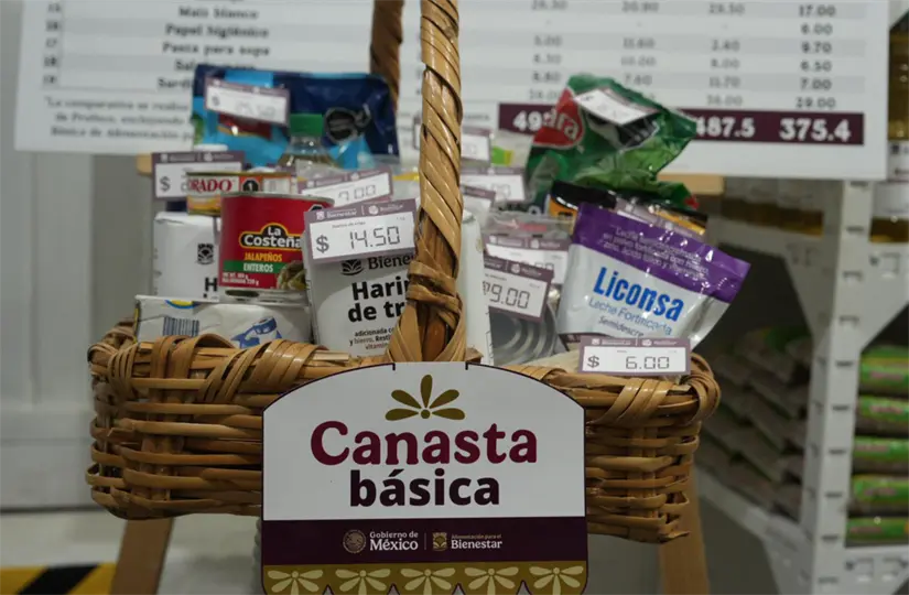 Consigue la canasta básica a precios accesibles en las Tiendas Bienestar. Foto: cortesía.