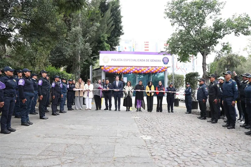 Clara Brugada inaugura estación de policía especializada en género en Tlatelolco