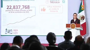 México rompe récord con 22 millones de empleos registrados, informa Sheinbaum en La Mañanera