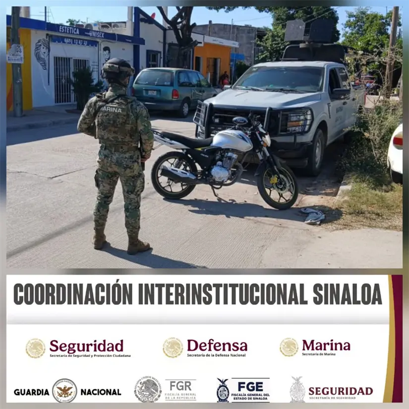 Motocicleta que había sido robada recuperada en Mazatlán.