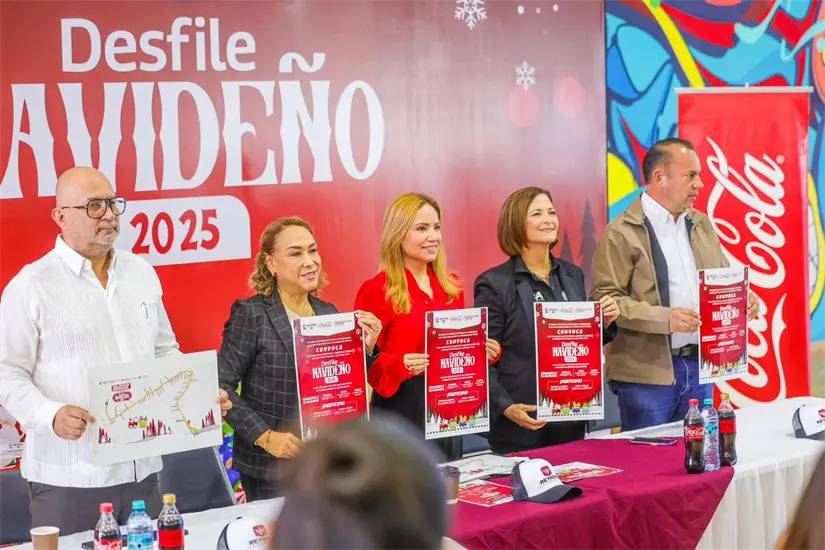 Anuncia el desfile navideño de Reynosa 2025. al que sumará la Caravana Coca Cola. Foto: Cortesía