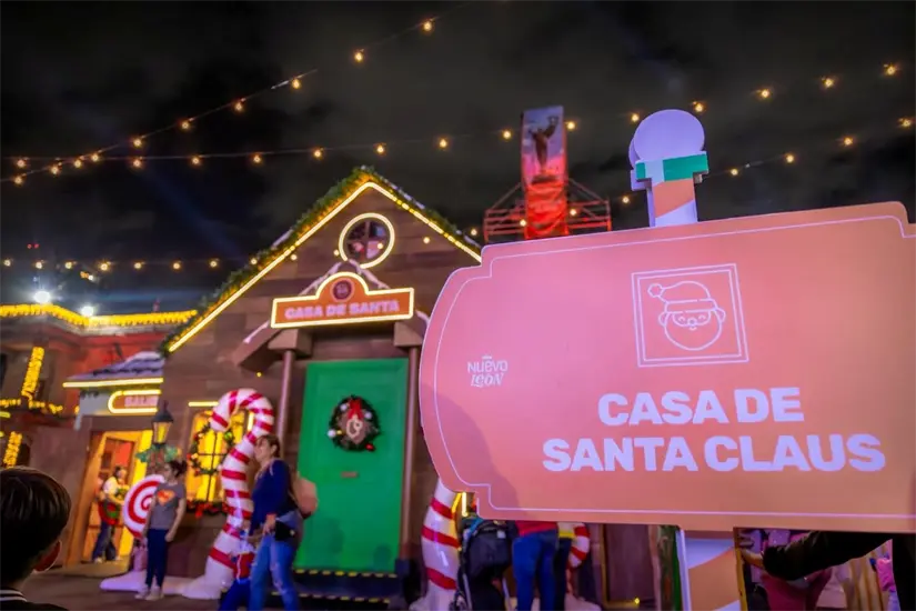 Atracciones en la Macro Navidad 2025 de Monterrey. Foto: Cortesía