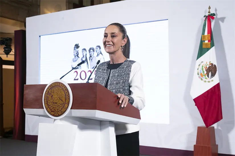 Claudia Sheinbaum forma parte de la lista de los más elegantes este 2025. Foto: Cortesía.