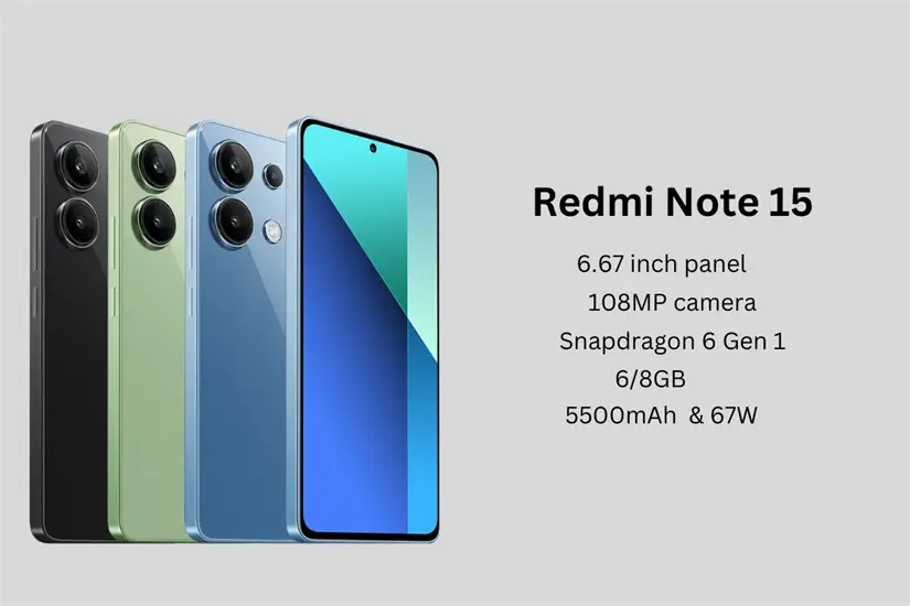 La serie Redmi Note 15 tendrá algunos cambios. Foto: Cortesía