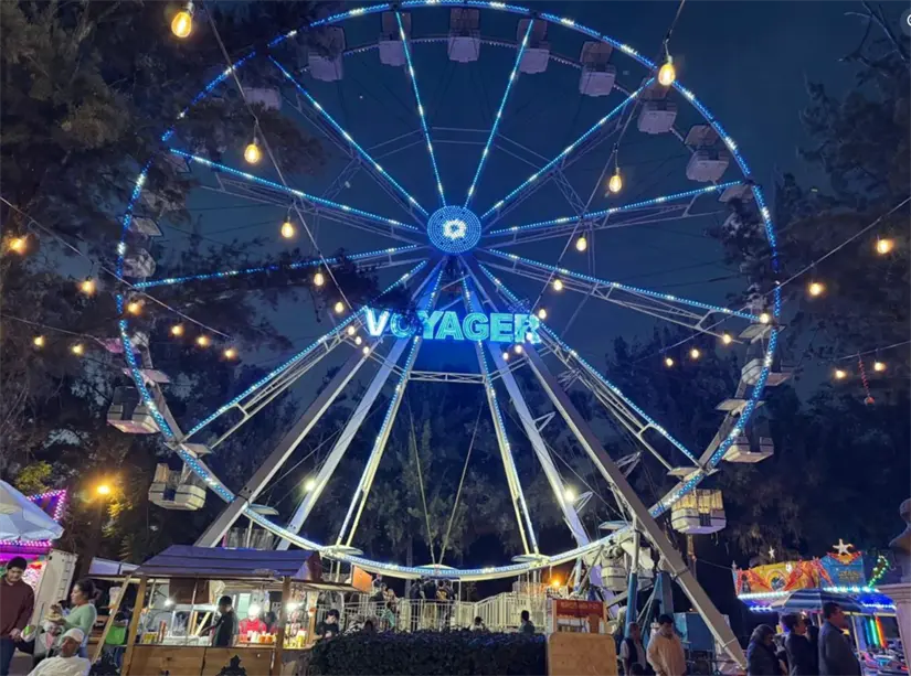 Disfruta de los juegos mecánicos en la Villa Navideña. Foto: cortesía.