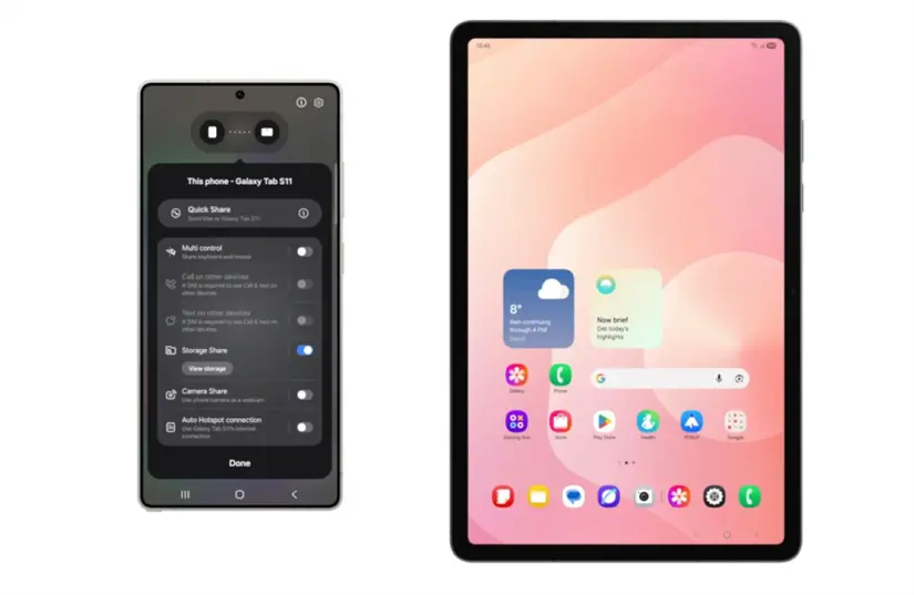 Novedades de Storage Share de las nuevas actualizaciones de Samsung. Foto: Cortesía