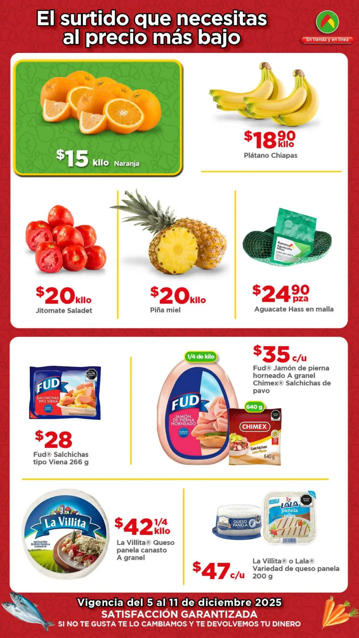 Bodega Aurrera te consiente con precios bajos en frutas y verduras. Imagen: Cortesía