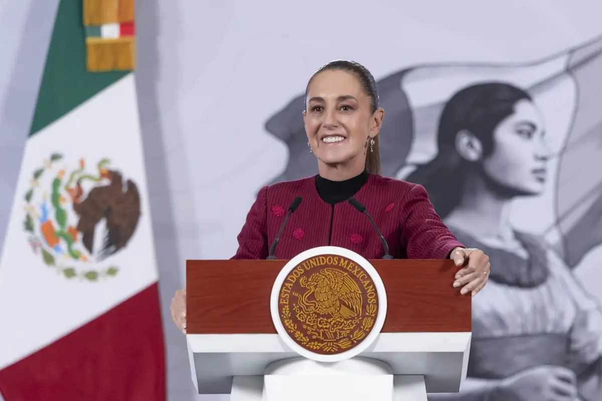 Sheinbaum aseguró que esto es gracias a la Estrategia Nacional de Seguridad implementada. Foto: Presidencia