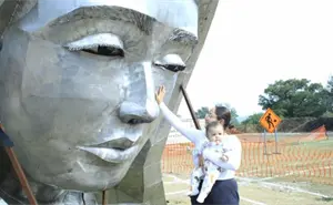 Así es la Virgen de la Misericordia más alta de Latinoamérica y está en Tamaulipas