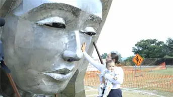 Así es la Virgen de la Misericordia más alta de Latinoamérica y está en Tamaulipas