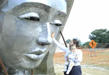 Así es la Virgen de la Misericordia más alta de Latinoamérica y está en Tamaulipas