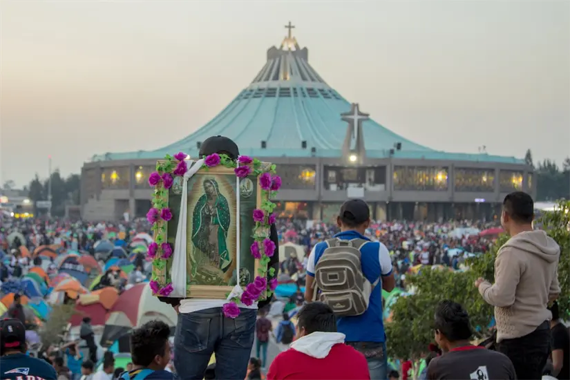 Desde el 11 de diciembre estarán llegando los peregrinos a la Basílica de Guadalupe. Foto: Desde la fe.