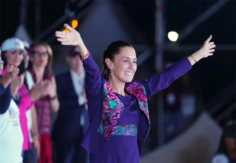 Sheinbaum en su toma de posesión a la presidencia en octubre de 2024. Foto: Cortesía