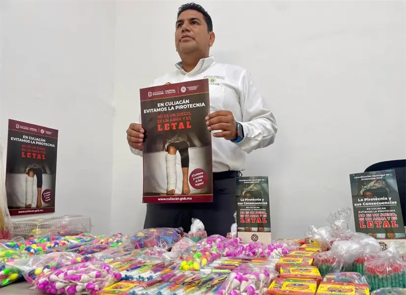 En Culiacán evitamos la pirotecnia: fiestas responsables y seguras. Foto: Protección Civil Culiacán