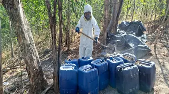 Decomiso millonario en Sinaloa: aseguran 5 mil litros y 650 kilos de precursores para metanfetamina