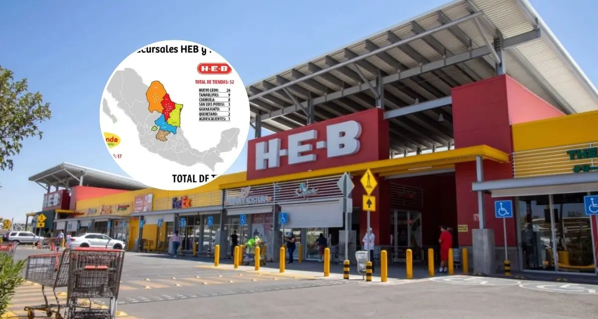 Estas son las ciudades en México donde puedes encontrar las tiendas HEB. Foto: cortesía
