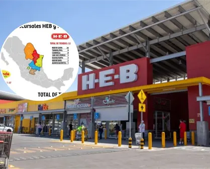 ¿En qué estados de México hay supermercados HEB?