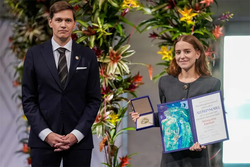 Ana Corina Sosa recibió el importante premio en ausencia de su madre. Foto: Cortesía