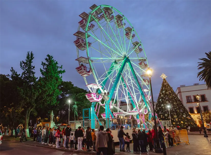 Ya comenzó el Festival de las Luces 2025 de Zacatecas. Foto: Cortesía