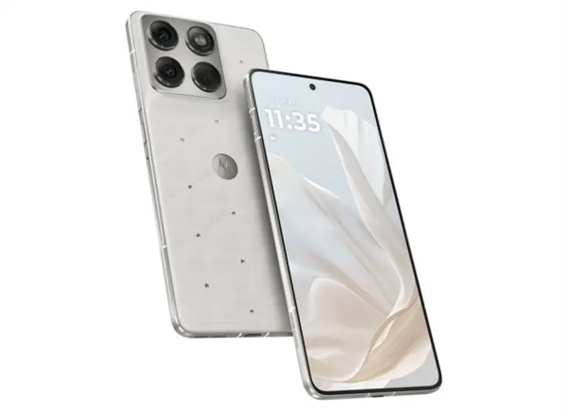 Precio del Motorola Edge 70 con cristales Swarovski. Foto: Cortesía