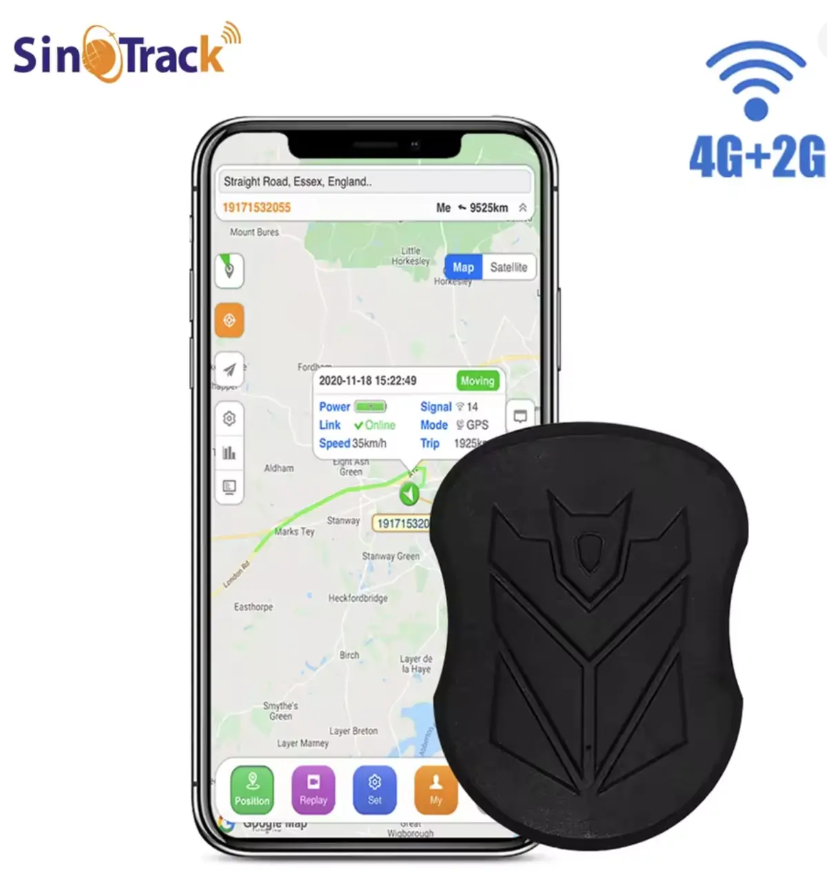 Rastreador GPS SinoTrack ST-905L 4G + 2G, disponible a partir de $600 pesos. Fuente: https://es.aliexpress.com/
