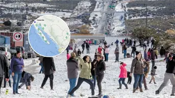 El frío extremo llega a la península: las zonas más heladas de Baja California y Baja California Sur