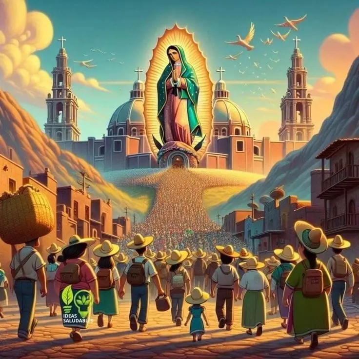 Imágenes para compartir por el día de la Virgen de Guadalupe. Foto: cortesía.