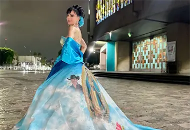 El diseñador detrás del vestido de Maribel Guardia en la Basílica: un tributo lleno de simbolismo