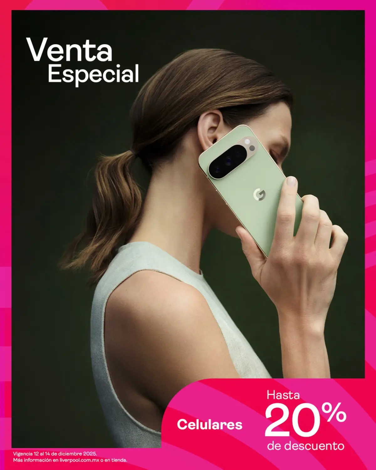 Encuentra celulares con hasta 20% de descuento en la Venta Especial. Imagen: Liverpool