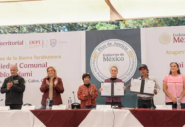 Entregan en Chihuahua m&aacute;s de 3 mil hect&aacute;reas de la Sierra Tarahumara al Pueblo &Oacute;dami