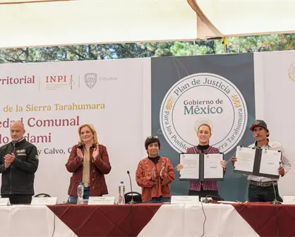 Entregan en Chihuahua m&aacute;s de 3 mil hect&aacute;reas de la Sierra Tarahumara al Pueblo &Oacute;dami