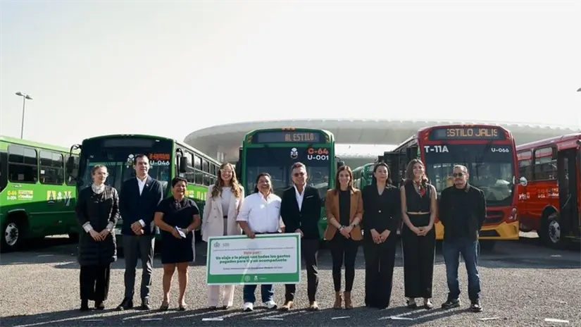 Rutas de Guadalajara con nuevas unidades de transporte. Foto: Cortesía