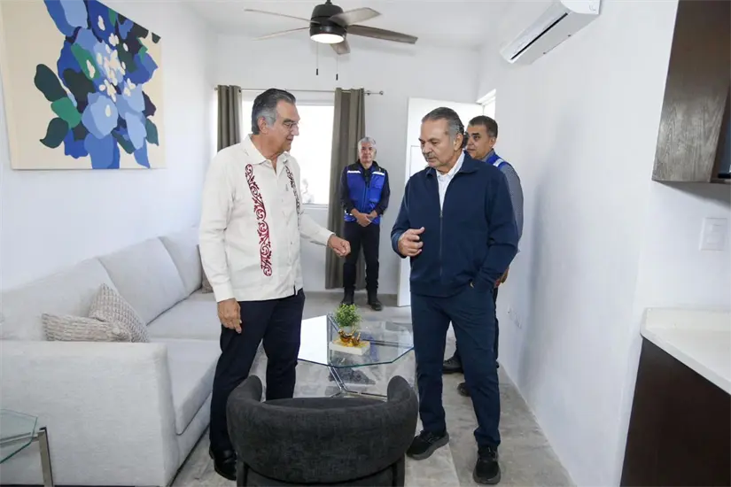 Viviendas del Bienestar entregadas por Infonavit en Tamaulipas. Foto: Cortesía