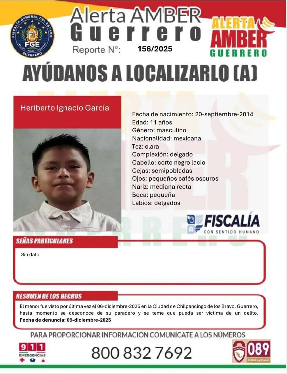 Heriberto Ignacio García, desaparecido junto a sus hermanos. Foto: Cortesía.