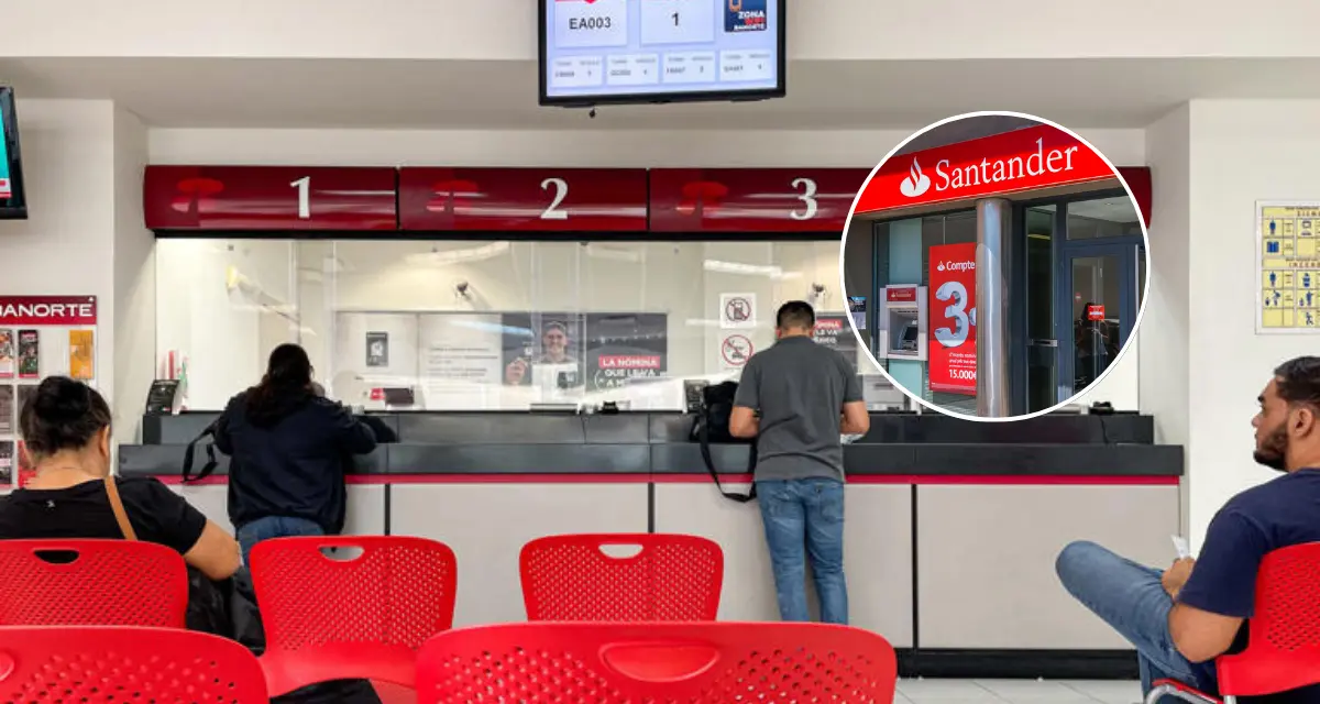 Más sucursales de Santander México abiertas los sábados. Foto: Cortesía.