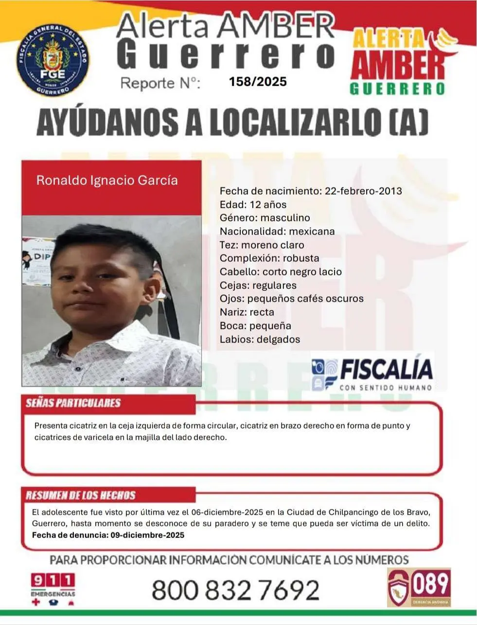 Ronaldo Ignacio García, desaparecido junto a sus hermanos. Foto: Cortesía.