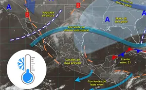 Frío amanecer de 5 grados por el frente frío 21 en México: estados afectados