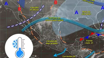 Frío amanecer de 5 grados por el frente frío 21 en México: estados afectados
