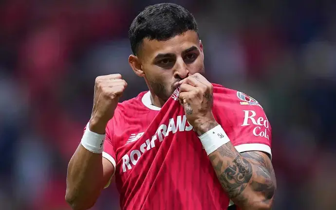 Andrés Pereira, jugador uruguayo de Toluca para el Mundial 2026.
