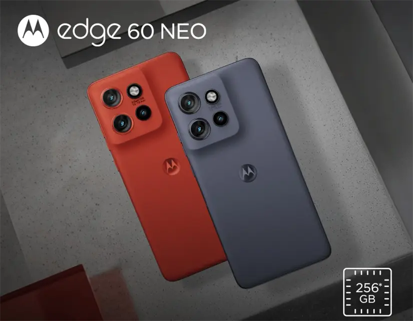 Mororola Edge 60 Neo con batería de 5,000 mAh con carga rápida de 68W. Foto: Cortesía
