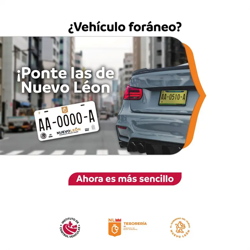 En línea puedes sacar la cita para las placas foráneas en Nuevo León. Foto: Cortesía