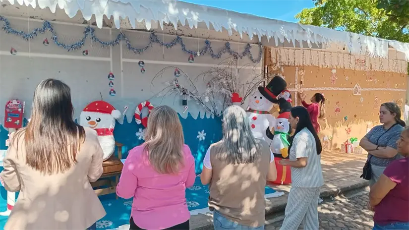 Creatividad y valores: así celebró la Navidad la primaria Felipe Ramírez López. Foto: Cortesía/TBN