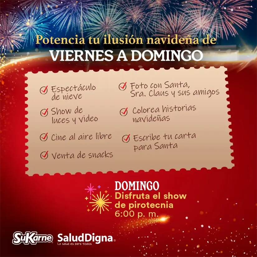 Actividades de la Villa Navideña. Foto: Salud Digna