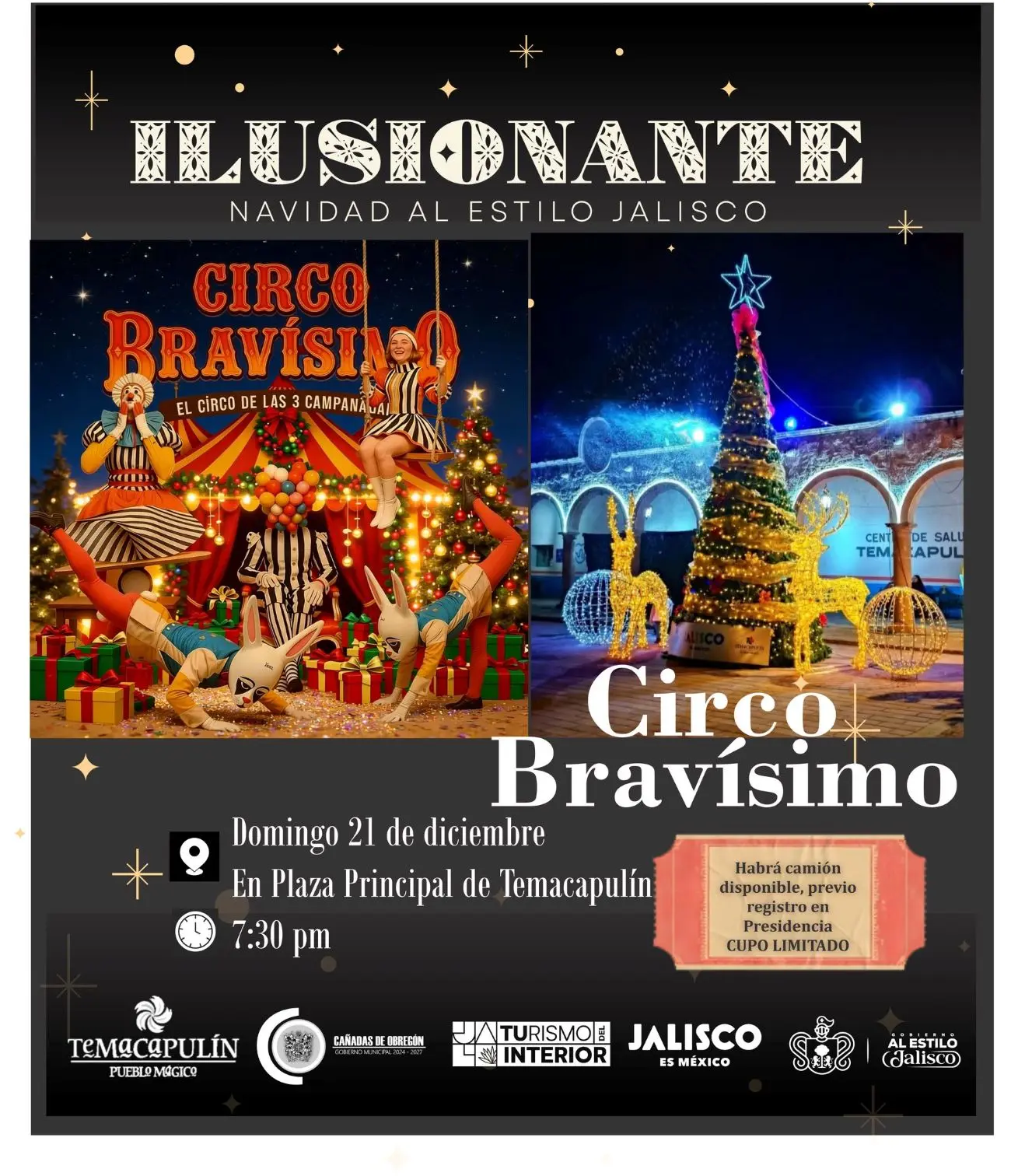 Circo Bravísimo, el circo de las 3 campanadas. Foto: Cortesía